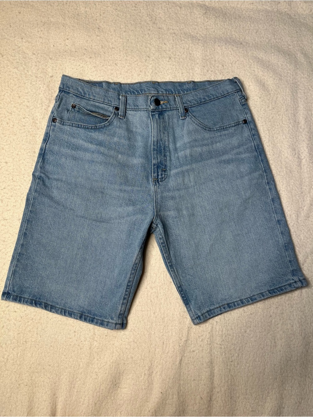 Vintage Wrangler Light Wash Denim Jean Cotton Shorts Mens 34 90s Y2K 00s Vtg USA